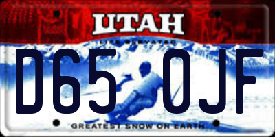 UT license plate D650JF