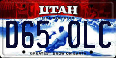 UT license plate D650LC