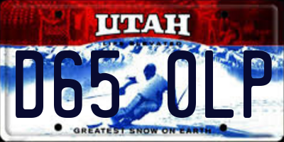 UT license plate D650LP