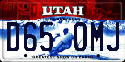 UT license plate D650MJ
