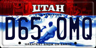 UT license plate D650MQ