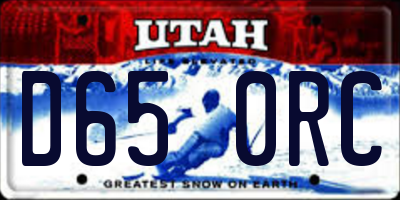 UT license plate D650RC