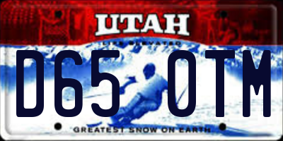UT license plate D650TM