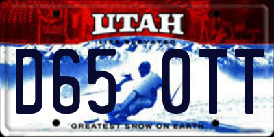 UT license plate D650TT