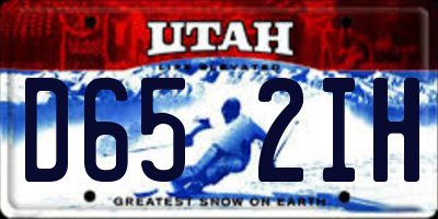 UT license plate D652IH