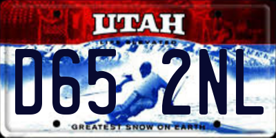 UT license plate D652NL