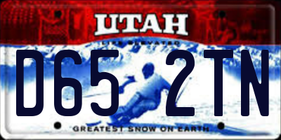 UT license plate D652TN