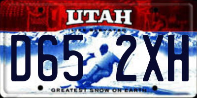 UT license plate D652XH