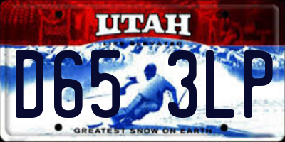 UT license plate D653LP