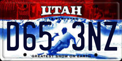UT license plate D653NZ