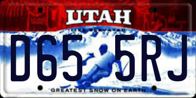 UT license plate D655RJ