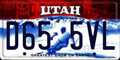 UT license plate D655VL
