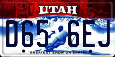 UT license plate D656EJ