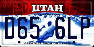 UT license plate D656LP