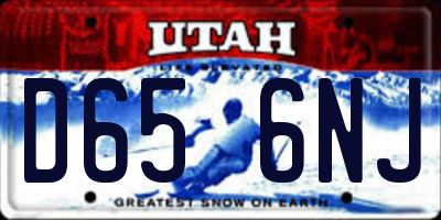 UT license plate D656NJ