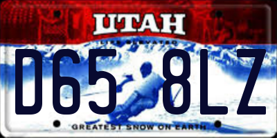 UT license plate D658LZ