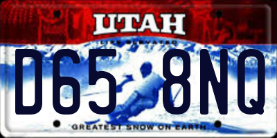 UT license plate D658NQ