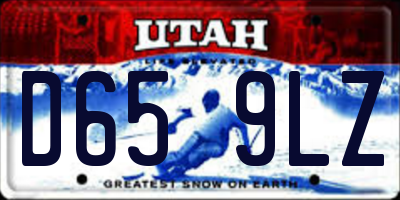 UT license plate D659LZ