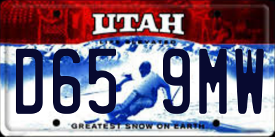 UT license plate D659MW