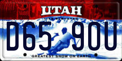 UT license plate D659OU