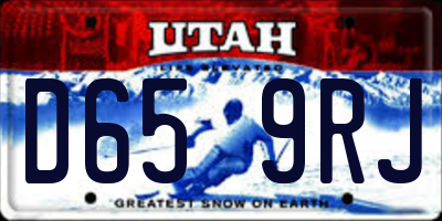 UT license plate D659RJ