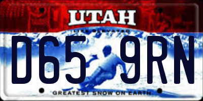 UT license plate D659RN