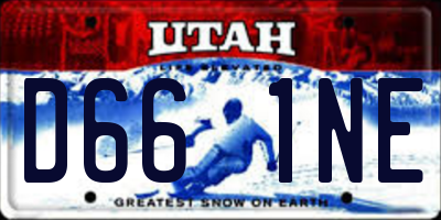 UT license plate D661NE