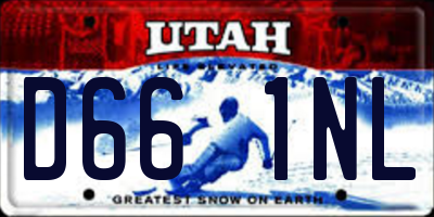 UT license plate D661NL