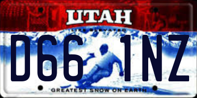 UT license plate D661NZ