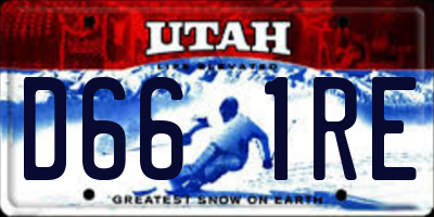 UT license plate D661RE