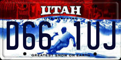 UT license plate D661UJ