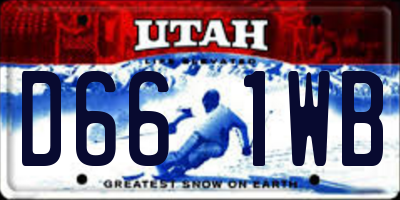 UT license plate D661WB