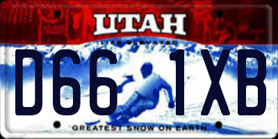 UT license plate D661XB