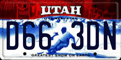 UT license plate D663DN