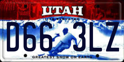 UT license plate D663LZ