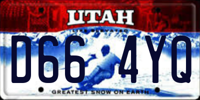 UT license plate D664YQ