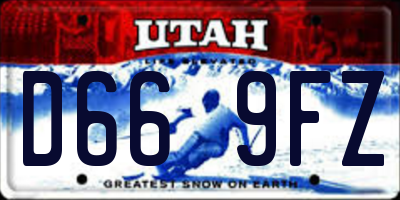 UT license plate D669FZ