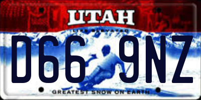 UT license plate D669NZ