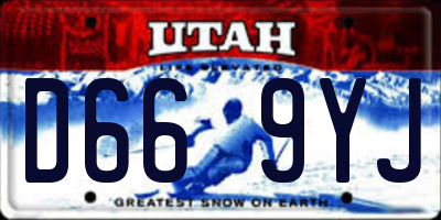 UT license plate D669YJ