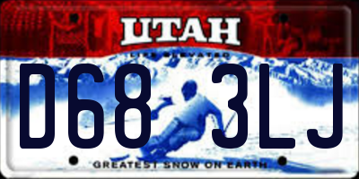 UT license plate D683LJ