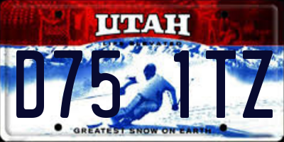 UT license plate D751TZ