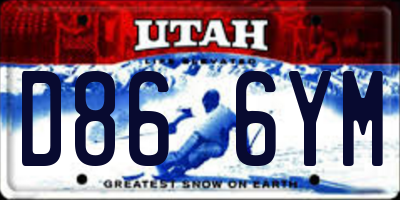 UT license plate D866YM
