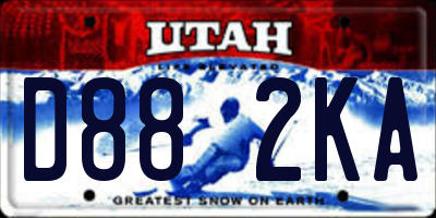 UT license plate D882KA