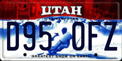 UT license plate D950FZ