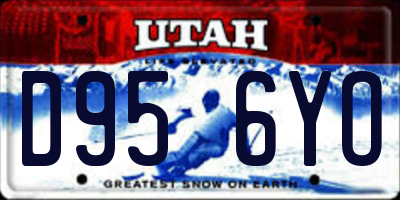 UT license plate D956YO