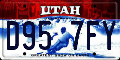 UT license plate D957FY