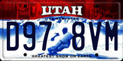 UT license plate D978VM