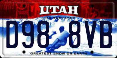 UT license plate D988VB