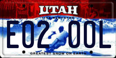 UT license plate E020OL