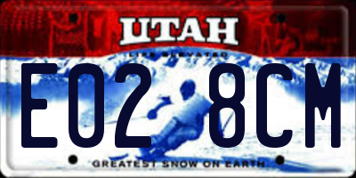 UT license plate E028CM